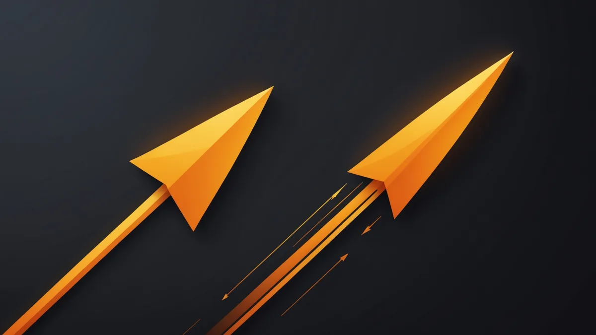 Creative concept of a podcast episode being released quickly — a record button or launch motif